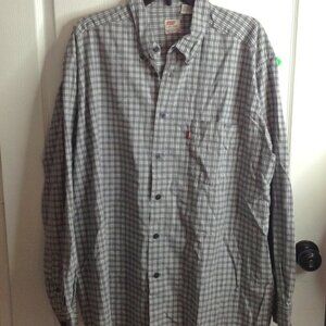 VINTAGE 1999 Levi's Dry Goods Western, Men's "L" Shirt, 100% Cotton, Rugged Chic
